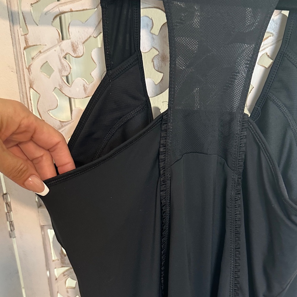 adidas Black Racerback Muscle Tank - Picture 14 of 17